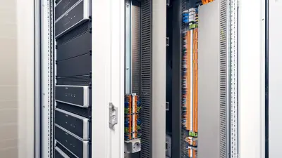 Datenstrom: Im Technikraum laufen die Daten der Anlage zusammen.