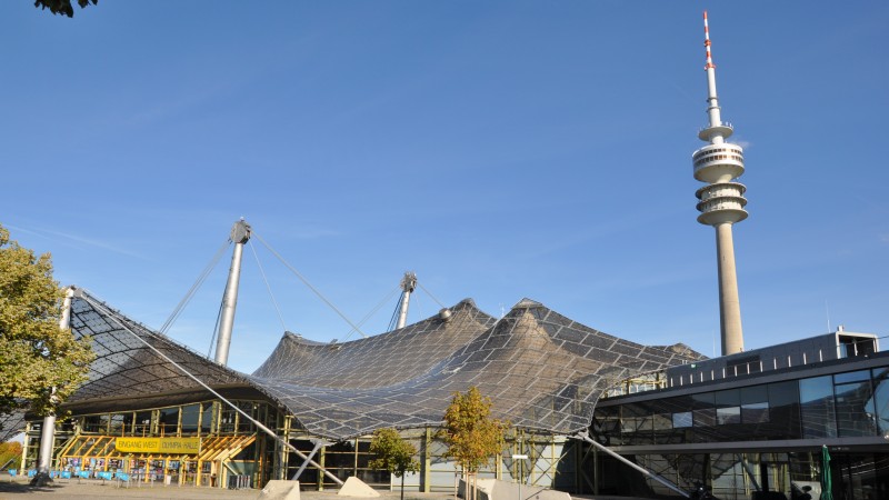 Eingang der Olympiahalle in München
